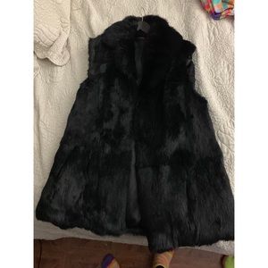 Rabbit fur vest